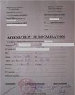 Attestation de localisation